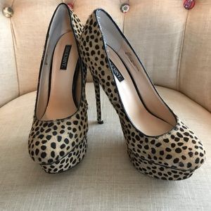 Shoemint Women’s Dalmatian print Platform heel
